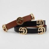 دستبند مینیمال چرم کمربندی زنانه طرح Gucci(گوچی) و Fenfi(فندی)